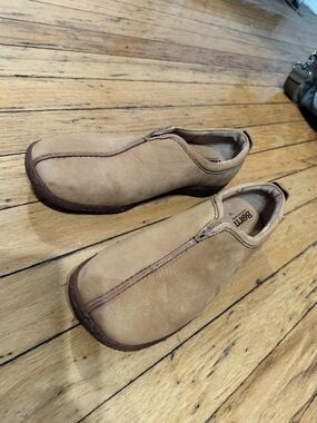 Born Women's Tan Suede Slip-On Loafers